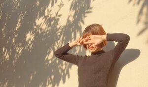 Woman Wearing Black Sweater